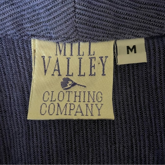 Athleta Mill Valley Clothing Company Blue Button down cardigan /Jacket size med - Picture 4 of 5